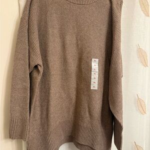 Old Navy Ribbed Knit Brown Sweater